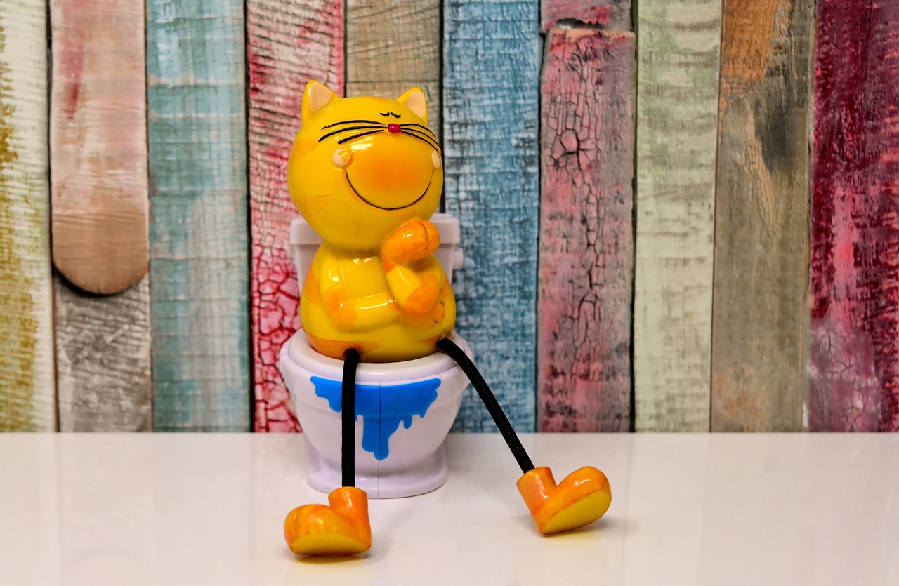 litter box toilet cat figure loo 3344218