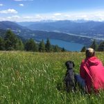 Dasha und ich, Wandern am Millstätter See, 6/2017